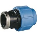 ADAPTER COUPLING compr./threaded, HDPE, Ø 63mm-1", FxF