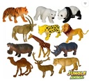 FIGURINES ANIMALS, multicolour, plastic, jungle set