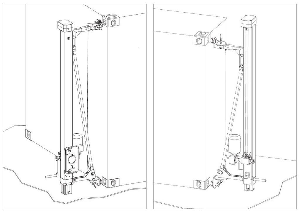 (lifting system) SUPPORT (Hetek 260-1730347 0-MG-L) left