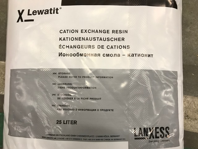 (Duplex 2910 NXT) RESIN, cation exchange, bag 25l/20kg