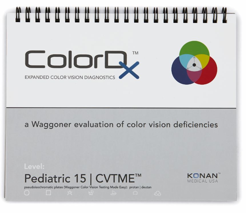 COLOUR-DISCRIMINATION EYE CHART, pediatric, 14 plates