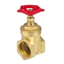 GATE VALVE full flow, brass, ¾", FxF threaded