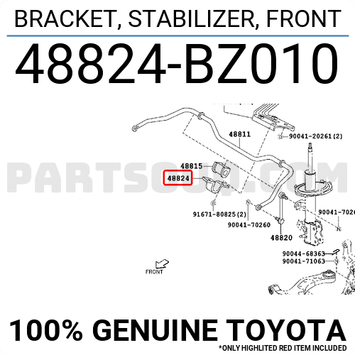 BRACKET, front stabilizer bar,  n°2, RUSH & AVANZA