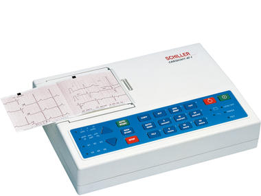 ELECTROCARDIOGRAPH (Schiller AT-1), portable, 3 channels+ACC