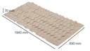 (alternating-pressure mattress Invacare) OVERLAY L839