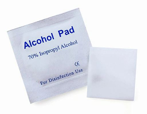 ISOPROPYL ALCOHOL 70%, wipe, small sachet