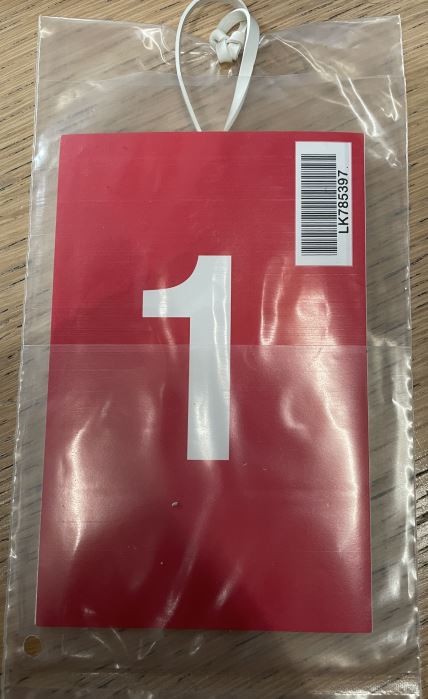 CARD, TRIAGE (SMART TAG), En, 40x15cm, r/v + plastic