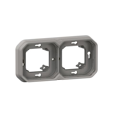 FRAME x2 (Plexo) flush, IP55, grey