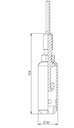 (Lorentz pump) WELL PROBE SENSOR CABLE, 1.5m, 2x0.75mm²