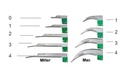 LARYNGOSCOPE FO (fibreoptic) + 7 blades