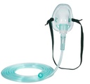 OXYGEN FACE MASK, simple, with tubing, adult size