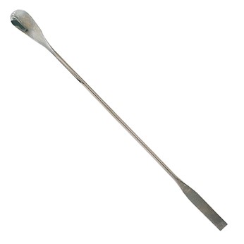 SPATULE, double, for analysis, stainless steel