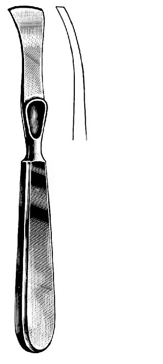 RASPATORY, LAMBOTTE, 21 cm sharp, curved 20 mm 26-54-20