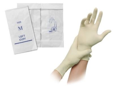 GLOVES, SURGICAL, latex, s.u., sterile, pair, 7