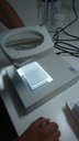 LIGHT BOX with magnifier for microplate, visual 110/230V
