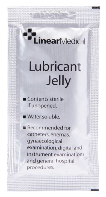 LUBRICANT, water based, sterile, unidose, 5g