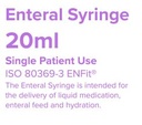 ENTERAL SYRINGE ENFit, 20 ml, washable