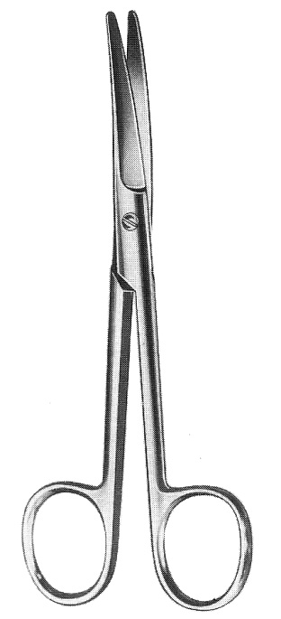 SCISSORS, MAYO, curved 23 cm 03-51-23