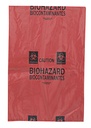 BAG, BIOHAZARD WASTE, autoclavable, red, 200x280mm