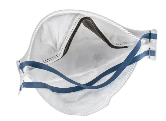 RESPIRATOR FFP2/N95, unvalved, 3-panels, disposable