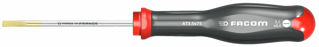 SCREWDRIVER slotted head, 3.5x75mm, AT3X75