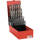 DRILL BITS, Ø1-13mm p½mm, for steel, 25 pcs, 222A.TJ25