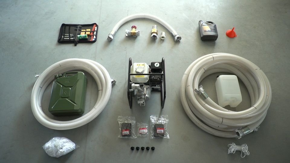 KIT, MOTOR PUMP, PETROL, 30 m³/h, 30m HMT (Koshin + Honda)