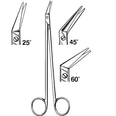 SCISSORS VASCULAR POTTS-SMITH, angled 60°, 19 cm 55-15-46