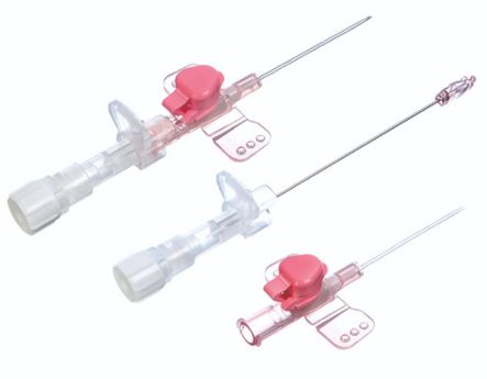 SAFETY IV CATHETER, tip, 20G x 32 mm, wings, IP,  pink