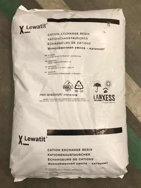 (Duplex 2910 NXT) RESIN, cation exchange, bag 25l/20kg