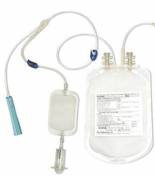 BLOOD BAG + diversion pouch, single, CPDA1, 250 ml, s.u.