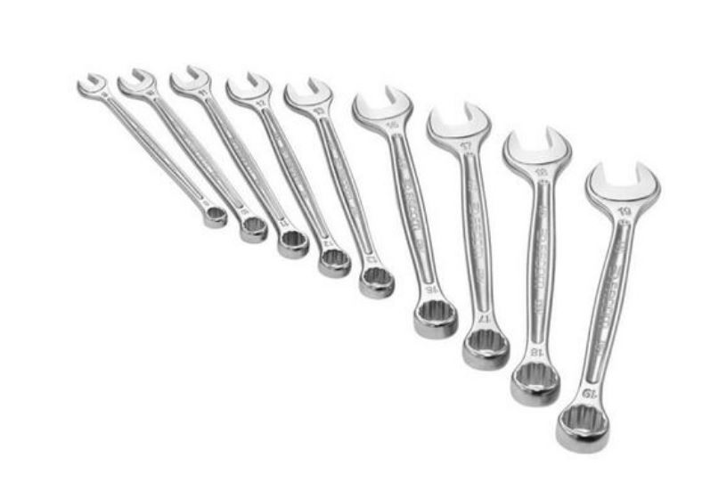 COMBINATION WRENCHES 12 point, 8-19mm, 440.JE9 9pcs