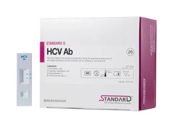 HEPATITIS C TEST (STANDARD Q), ser/pl/wb, 1 test 09HCV10D