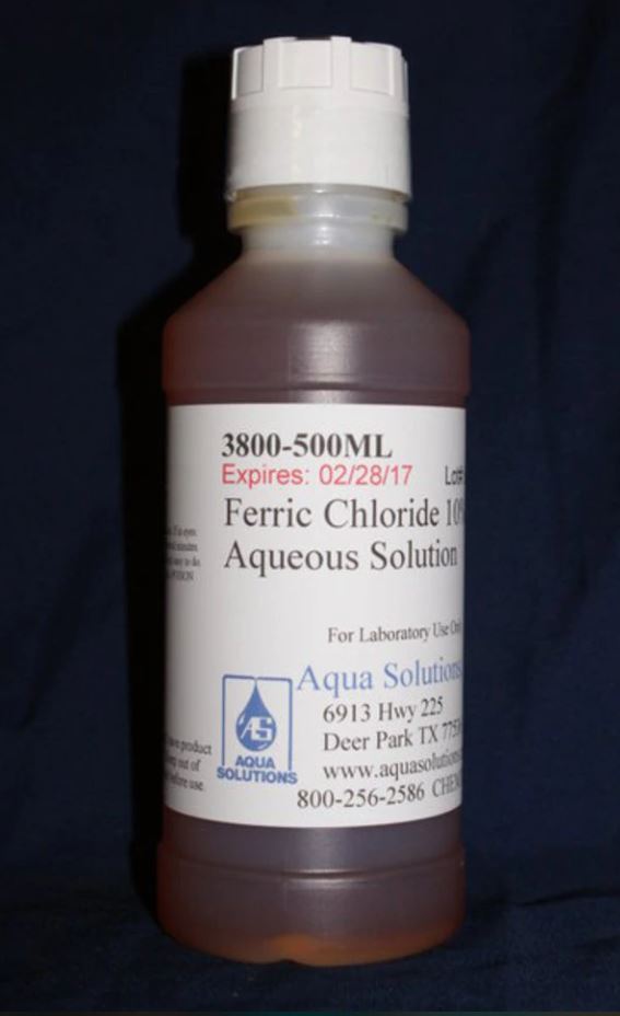 FERRIC CHLORIDE, 10%, 30ml, bot. (MicroScan B1010-48A)