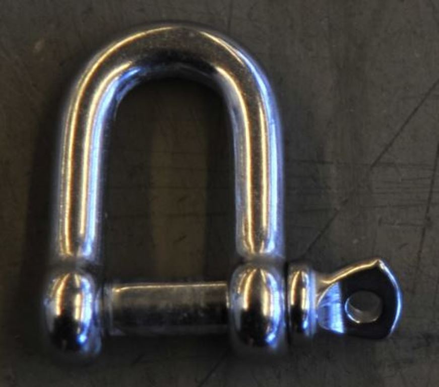 SHACKLE, galvanized steel, Ø 8mm, WLL 200kg, straight