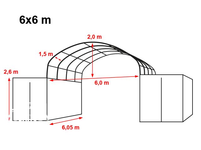 KIT SHELTER MUST2, for storage containers, frame + cover