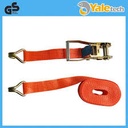 TIE DOWN BELT, 2500daN, l:4m, w:50mm, ratchet tens. + hooks