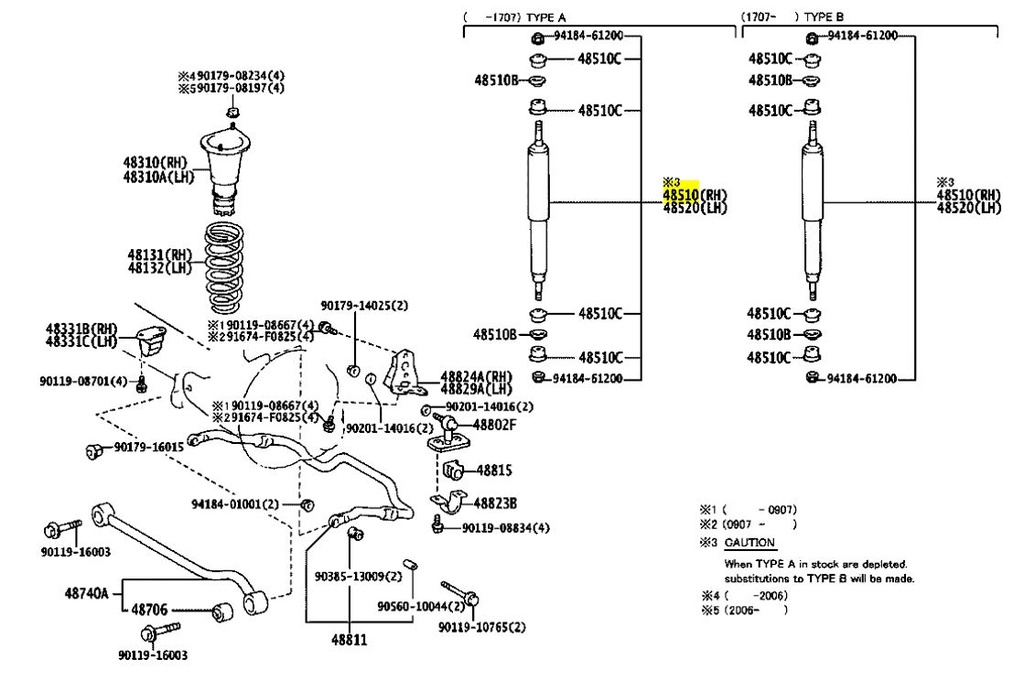 (HZJ78/79 Mk2) SHOCK ABSORBER FR, LH & RH