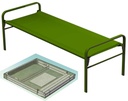 BED, FIELD HOSPITAL, demountable, 200 x 75 x 80 cm