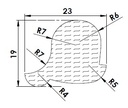 (autoclave TBM 90l) GASKET cover, lip Ø13mm L1225mm MDS