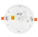 DOWNLIGHT LED, 12W 1100lm, IP44, tri-colour, round,non-dim.