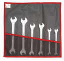 OPEN-END WRENCHES extra-slim, 6-19mm + roll, 31.JE6T 6pcs