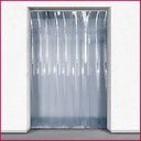 STRIP CURTAIN, PVC, 1800x3100x3mm + rail, 40% overlap