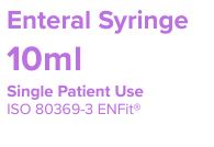 ENTERAL SYRINGE ENFit, 10 ml, washable