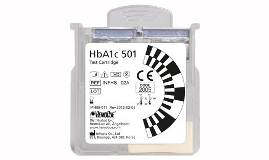 (clin.chem HemoCue HbA1c) TEST CARTRIDGE, 405110