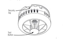 HEAT DETECTOR RADIO autonomous, lithium battery 10 years