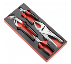 PLIERS SET 4 pcs, for mechanics, MODM.CPEA1