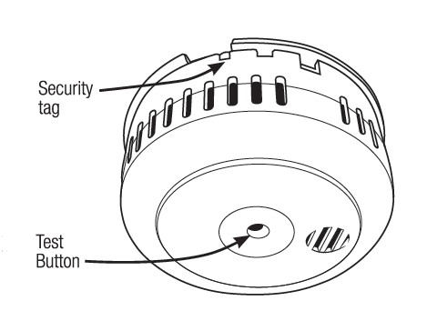 AUTONOMOUS WARNING SMOKE DETECTOR, 10 years battery life