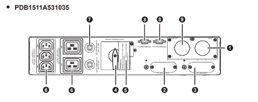 (Delta Amplon RT-5/6 EXTENDED) MBB manual bypass, single UPS