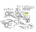 NUT for stud steering knuckle, HZJ75,78,79